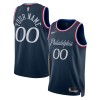 Dres Philadelphia 76ers Prilagođeni Nike 2025-26 City Edition Navy Swingman